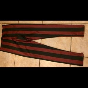 Striped leggings sz m Ecopoly